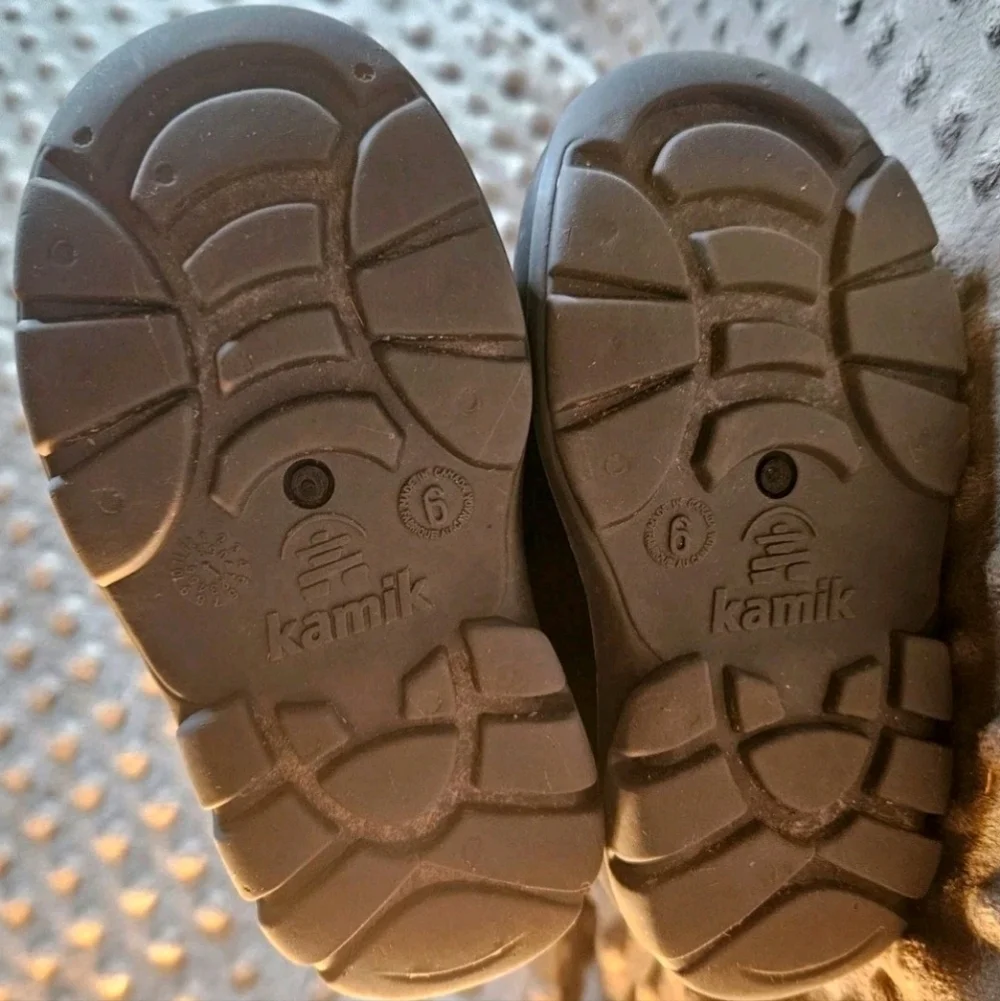 Kamik‎ Kids Toddler Black Waterproof Lined Snow Boots Size 6